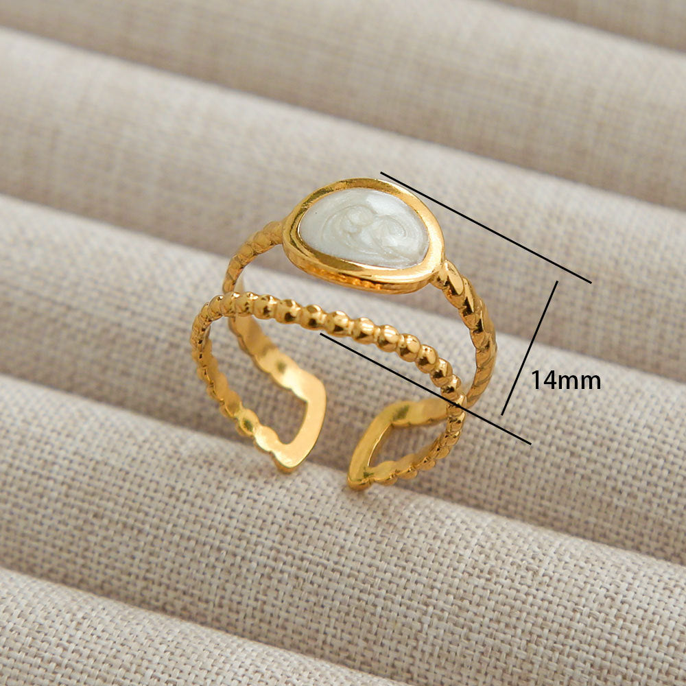 Wholesale Open Ring Stainless Steel Geometric Versatile Stainless Steel Ring